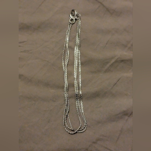 Silver three strand necklace Lia Sophia - Picture 6 of 6